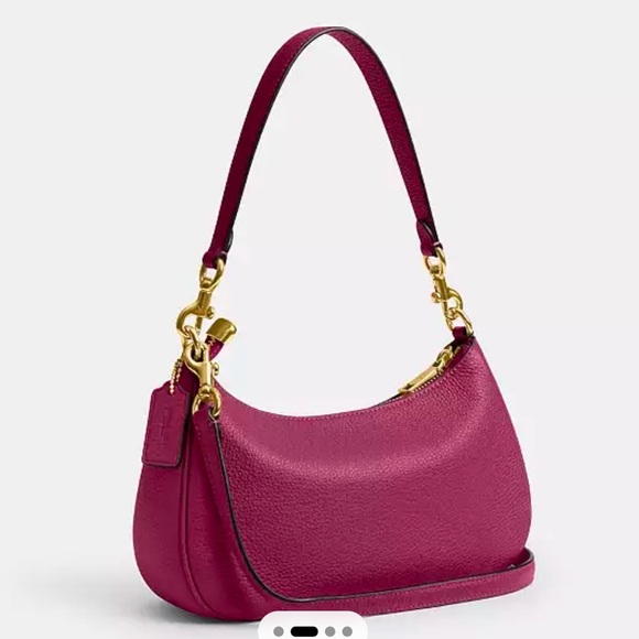 New COACH Teri Shoulder Bag With Bow Charm - Picture 4 of 8